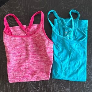 New Balance Pink and Blue Tank Tops